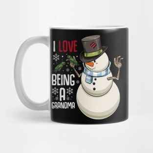 Snowman - I Love Being A Grandma - Xmas Mug